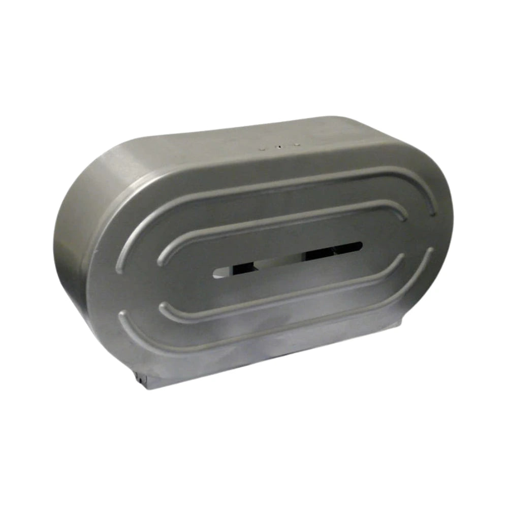 Twin Jumbo Toilet Roll Dispenser- Stainless Steel - WHOInc