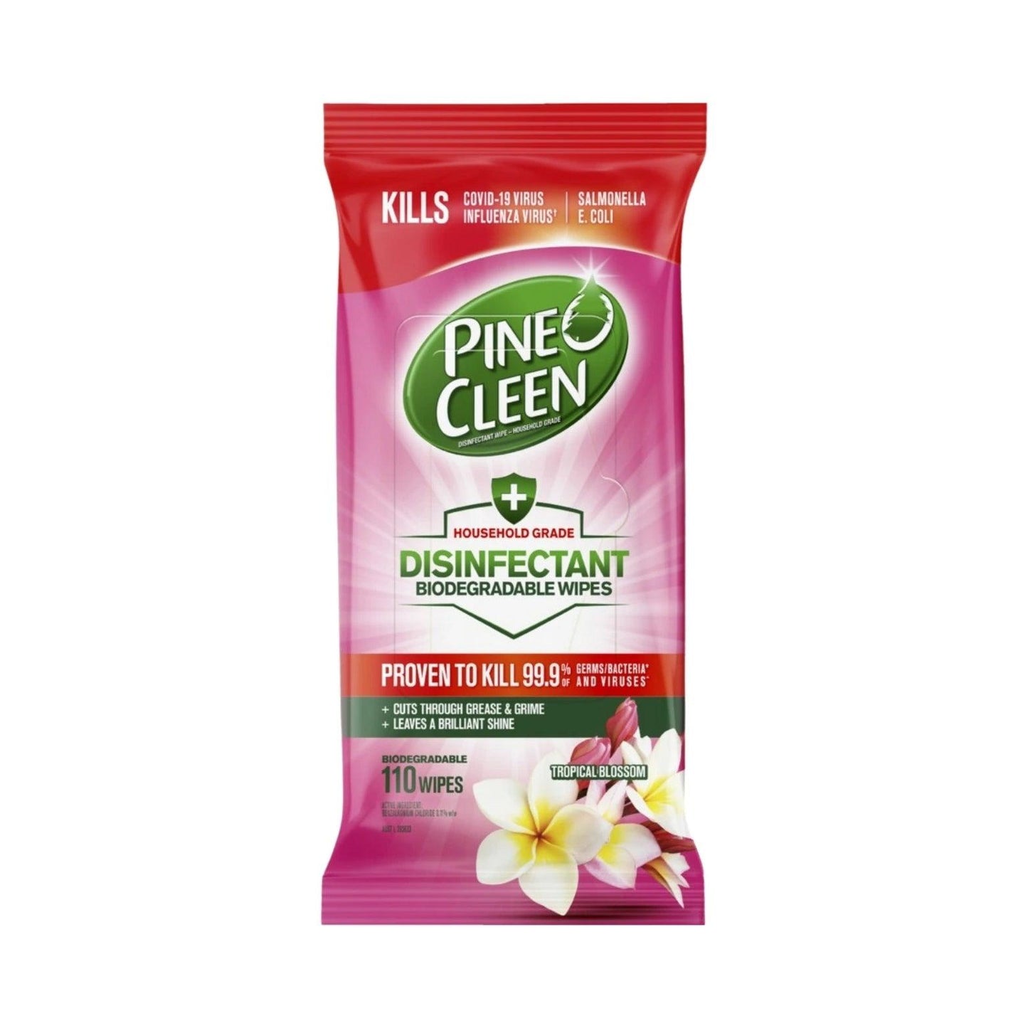 Pine O Cleen Disinfectant Surface Wipes Tropical Blossom - WHOInc