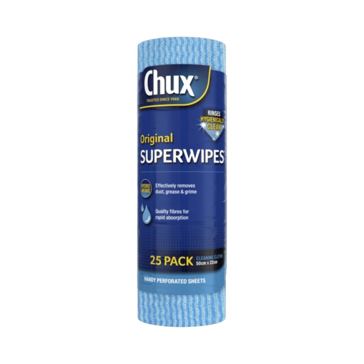 Chux Original Superwipes 50x22cm 25pk - WHOInc