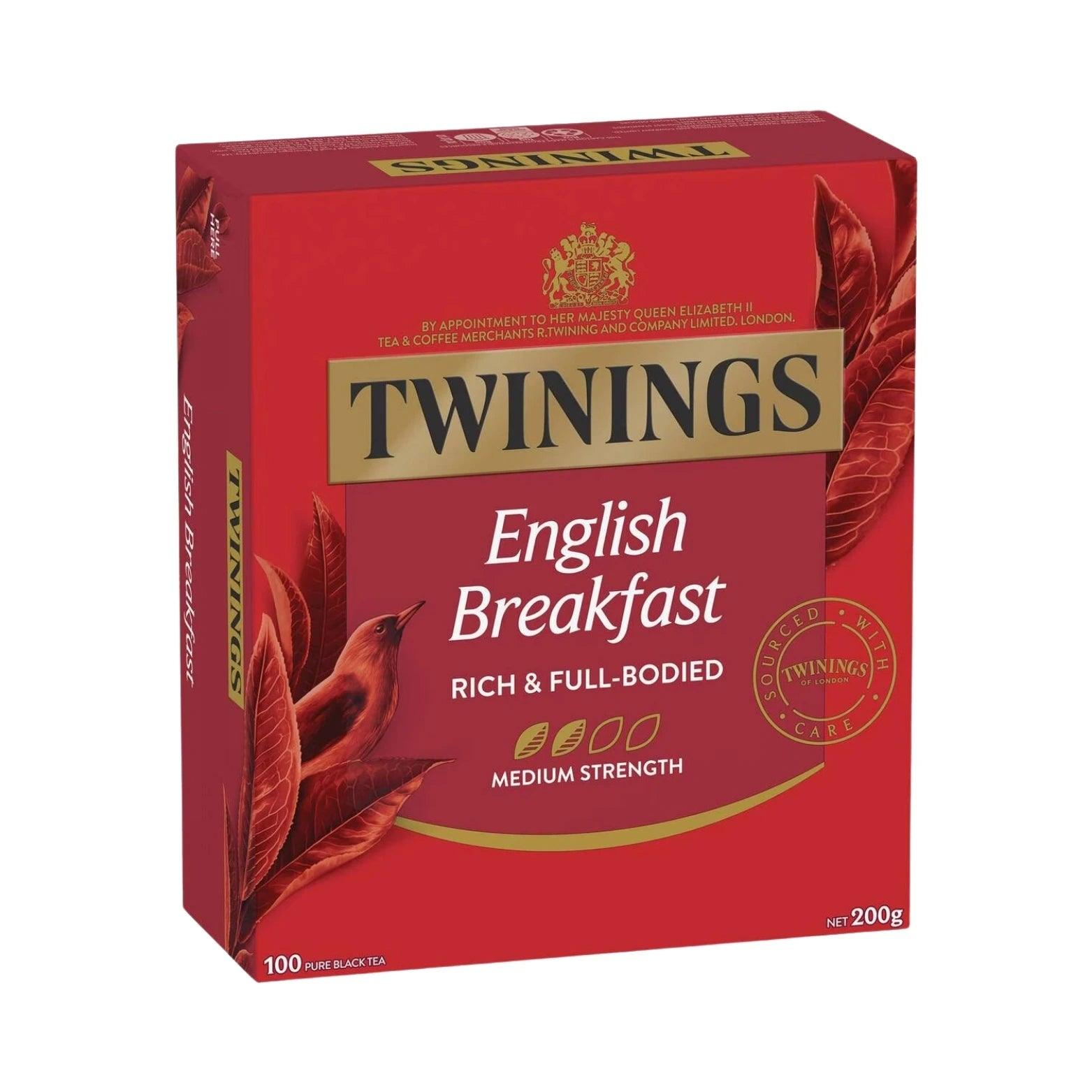 Twinings English Breakfast Tea 100pk - WHOInc
