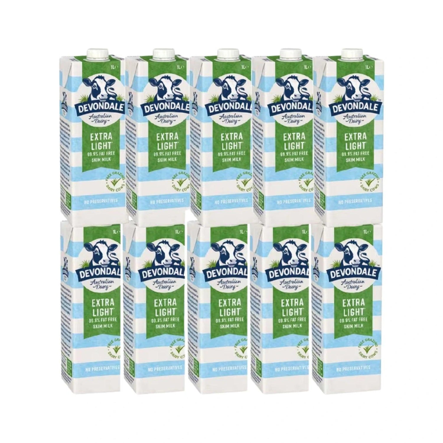 Devondale Skim Milk 1L 10 Pack - WHOInc