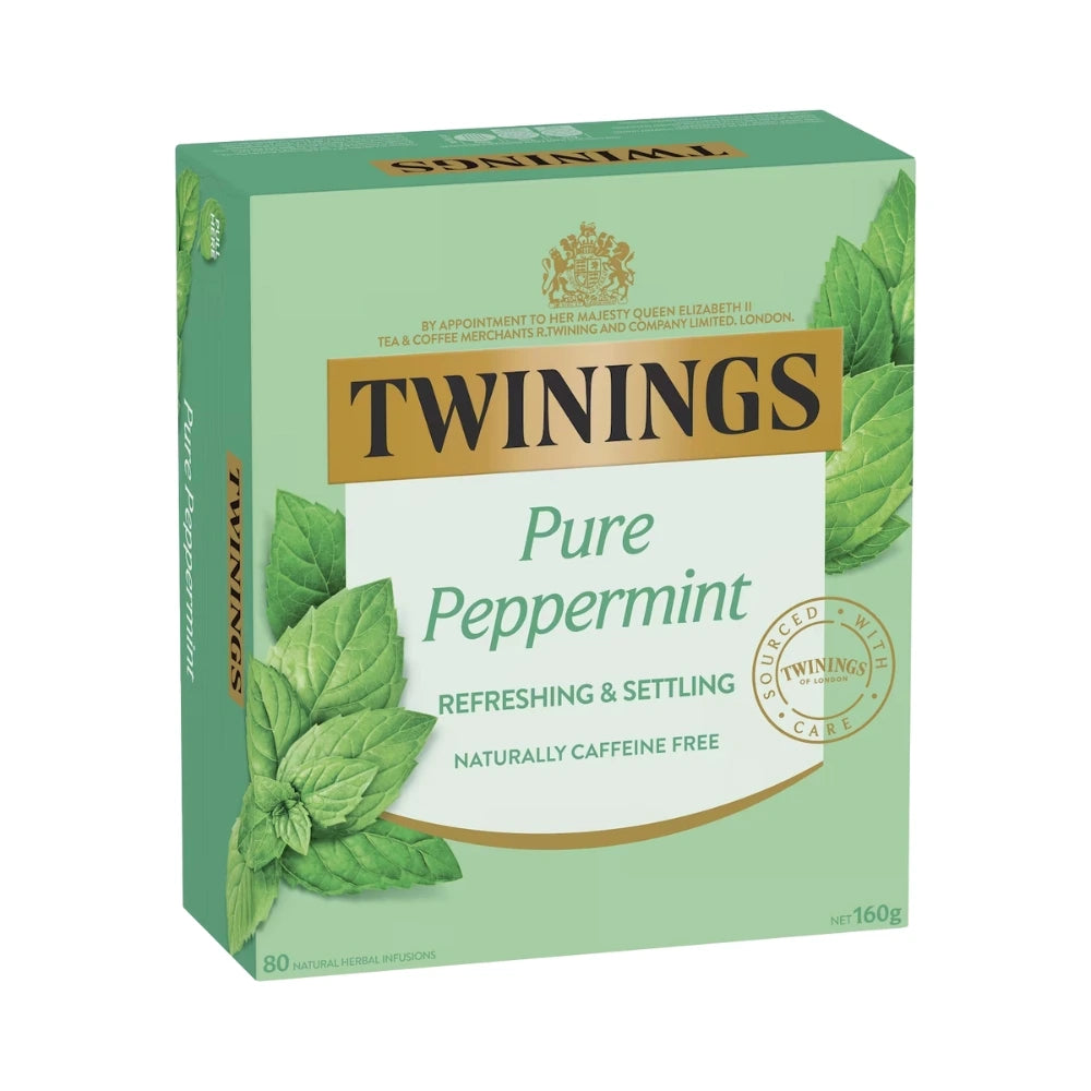 Twinings Pure Peppermint Tea 80pk - WHOInc
