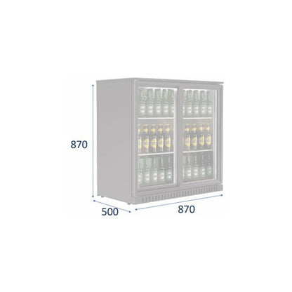 Bar Fridge - 2 Doors - WHOInc