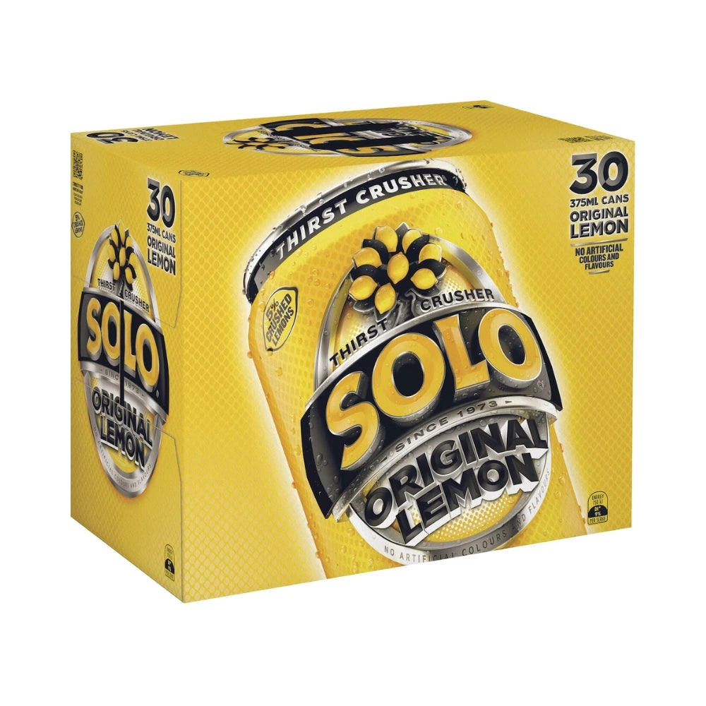Solo Original Lemon Multipack Cans 30x375mL - 30 pack - WHOInc