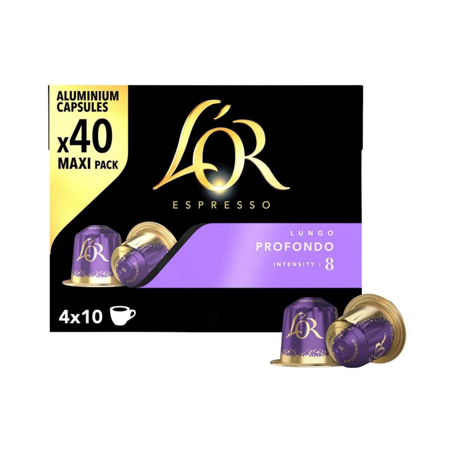 L’OR Espresso Capsules Lungo Profondo 40pk - WHOInc
