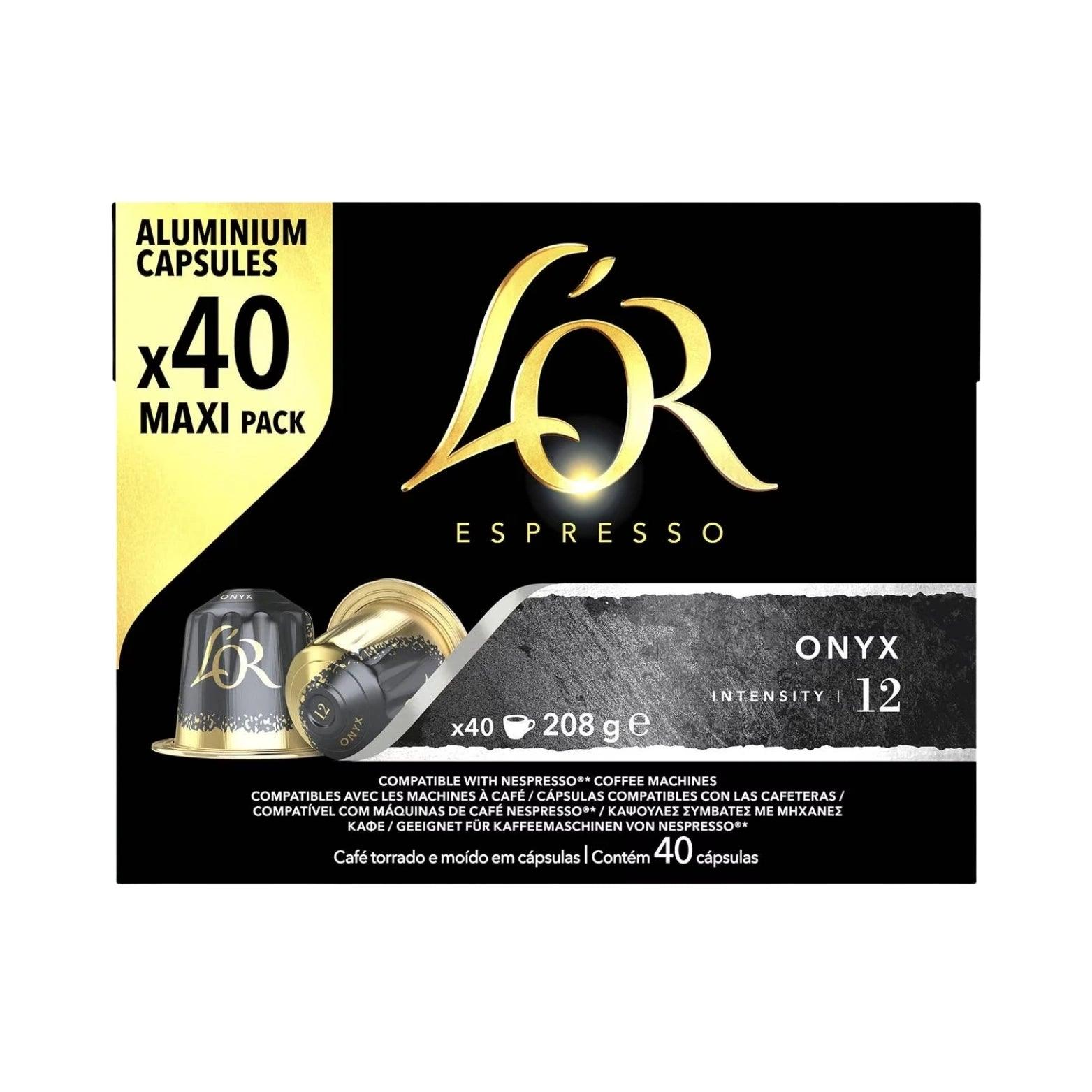 L’OR Espresso Capsules Onyx 40pk - WHOInc