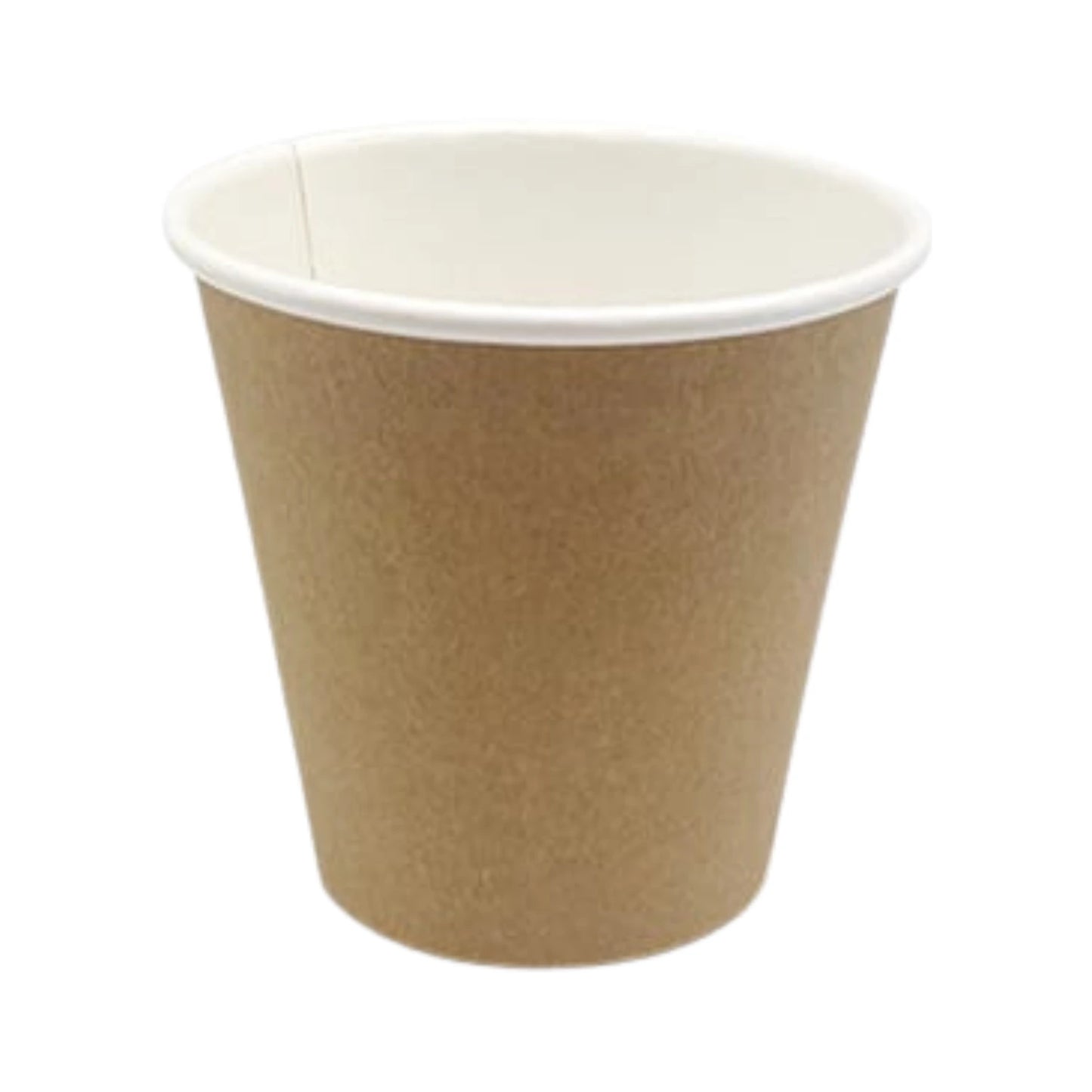 8oz PE Coated Single Wall Cup Kraft Brown - WHOInc