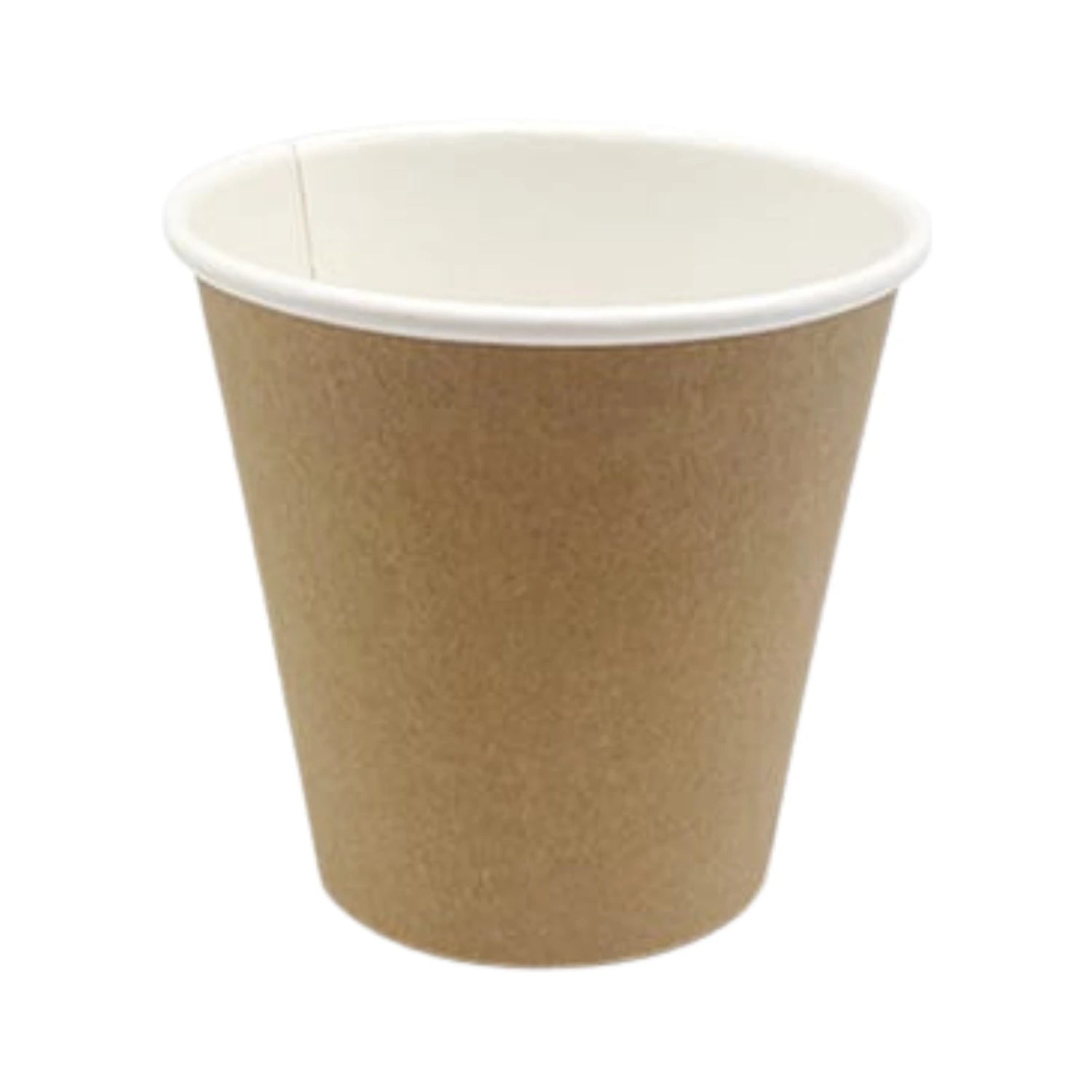 8oz PE Coated Single Wall Cup Kraft Brown - WHOInc