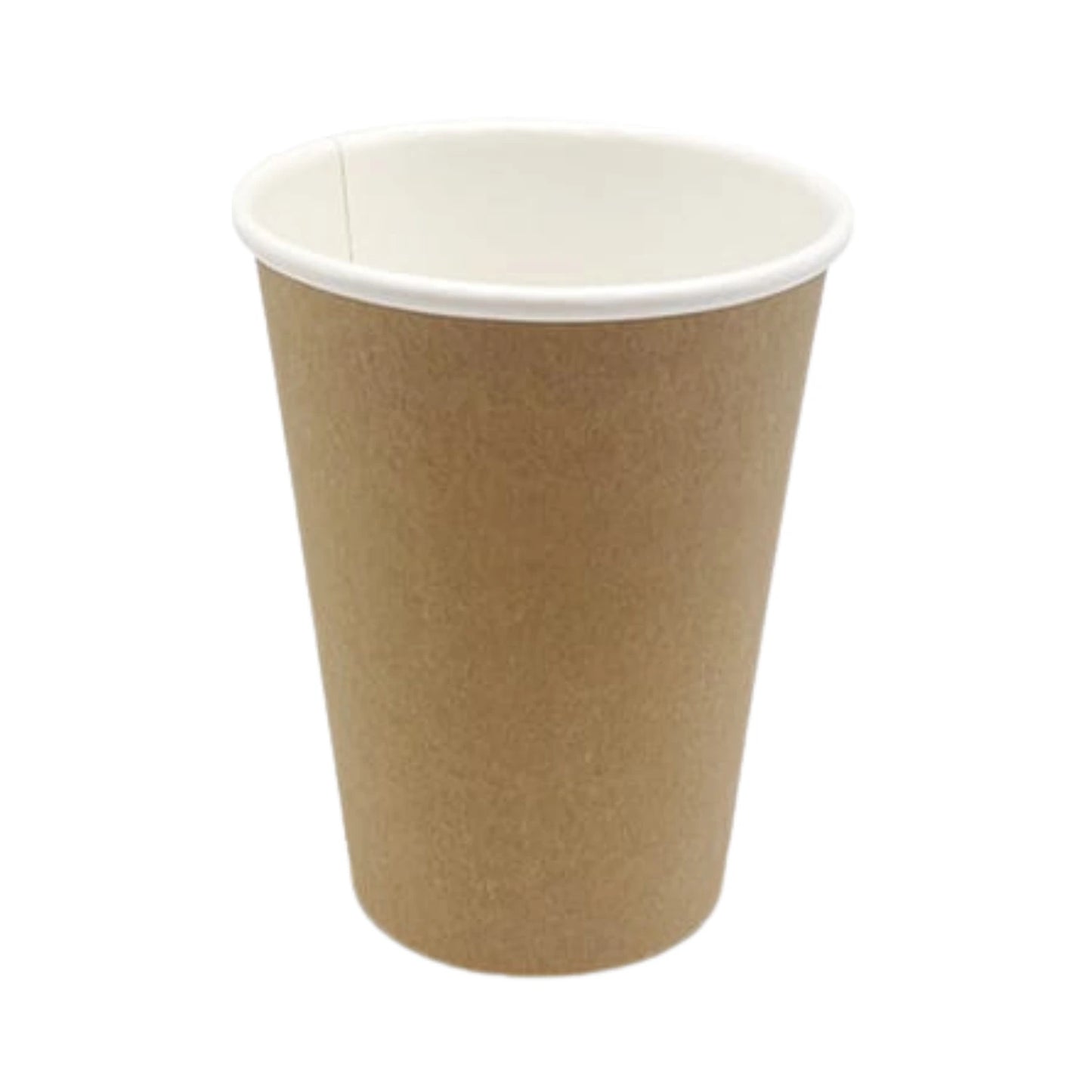 12oz PE Coated Single Wall Cup Kraft Brown - WHOInc