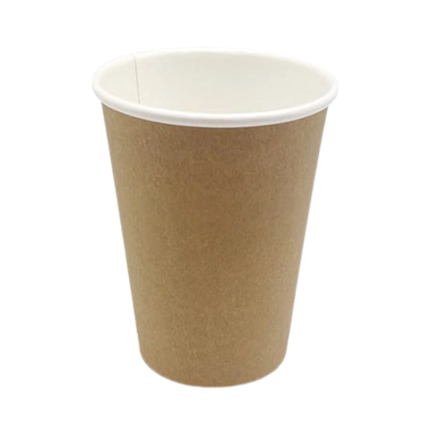 12oz PE Coated Single Wall Cup Kraft Brown - WHOInc