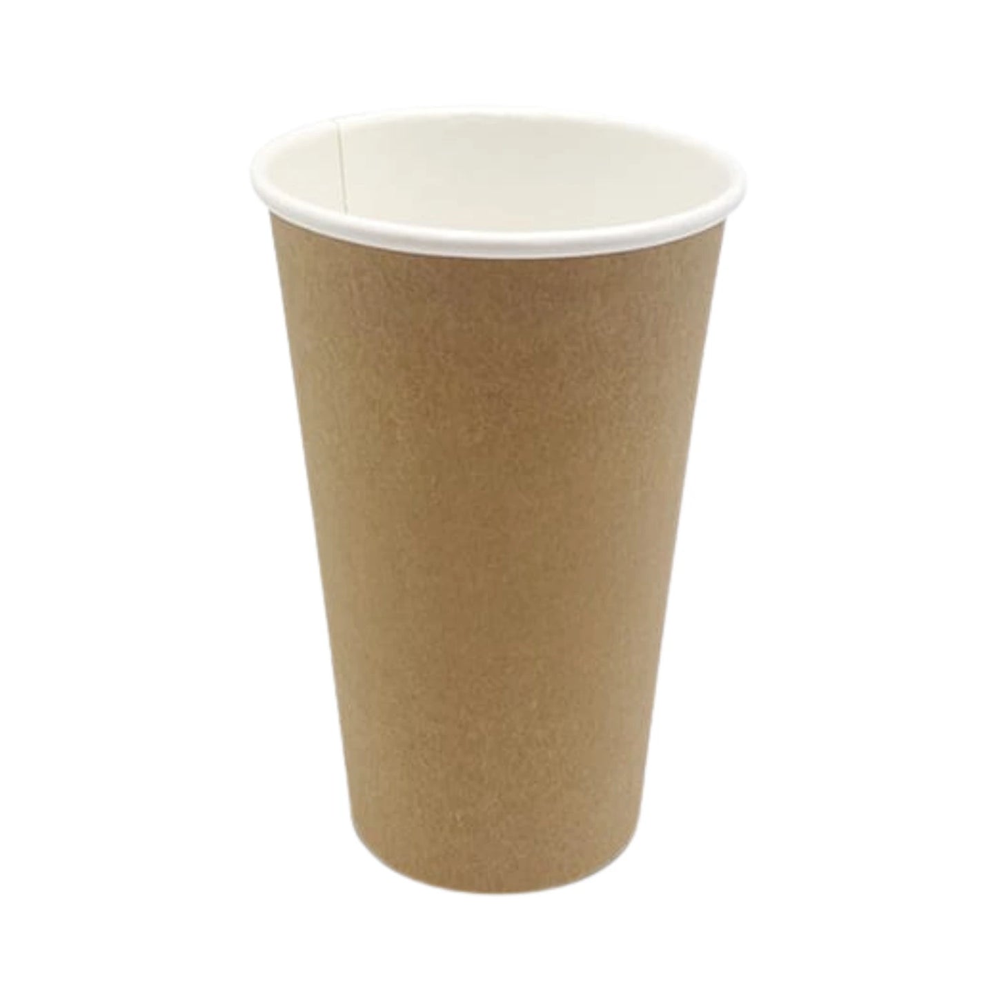 16oz PE Coated Single Wall Cup Kraft Brown - WHOInc