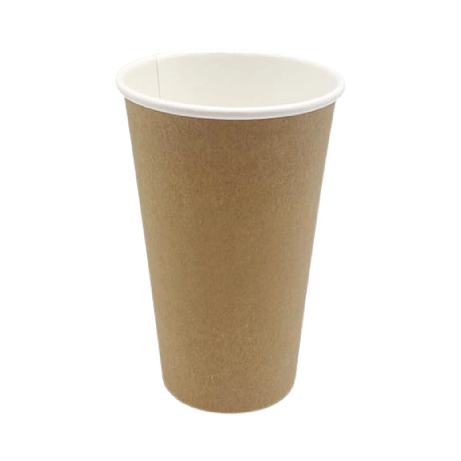 16oz PE Coated Single Wall Cup Kraft Brown - WHOInc