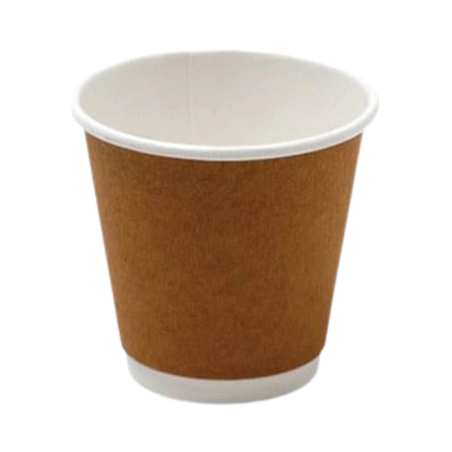 8oz PE Coated Double Wall Cup Kraft Brown - WHOInc