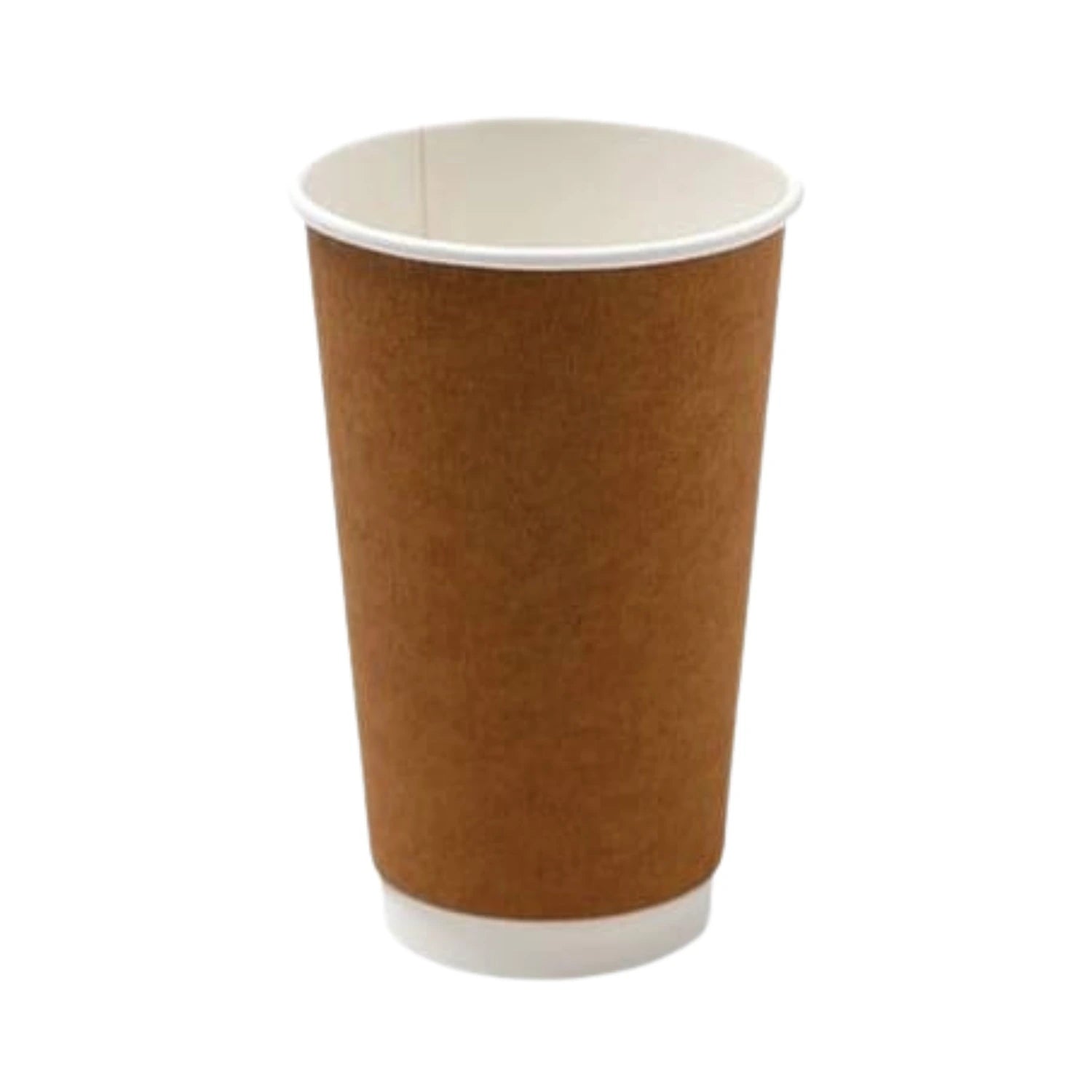 16oz PE Coated Double Wall Cup Kraft Brown - WHOInc