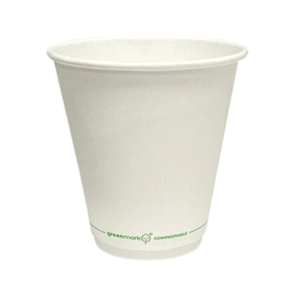 8oz compostable PLA Double Wall Cup - WHOInc