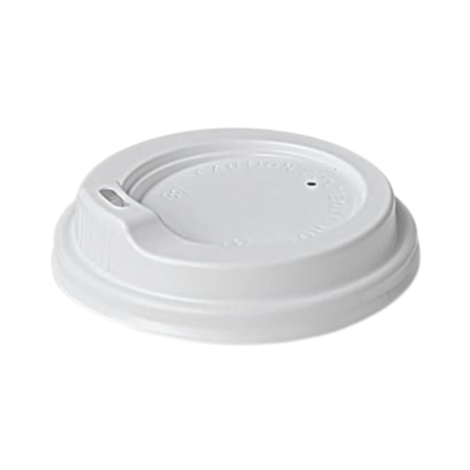8-16oz Spout Cup Lid White 90mm - WHOInc