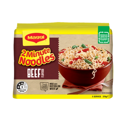 MAGGI Beef Flavour Noodles 5 packs - WHOInc