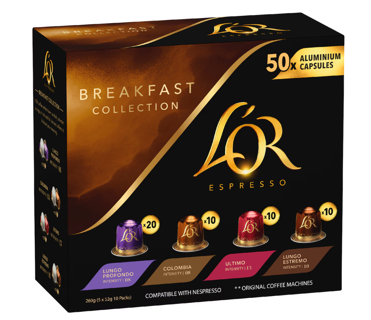 L’OR Espresso Capsules Breakfast Collection 50pk