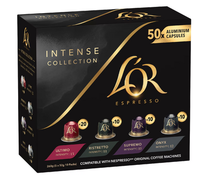 L’OR Espresso Capsules Intense Collection 50pk