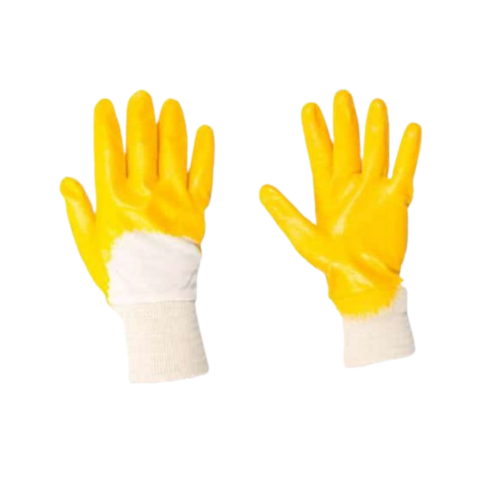 Yellow Nitrile Dipped Gloves - WHOInc